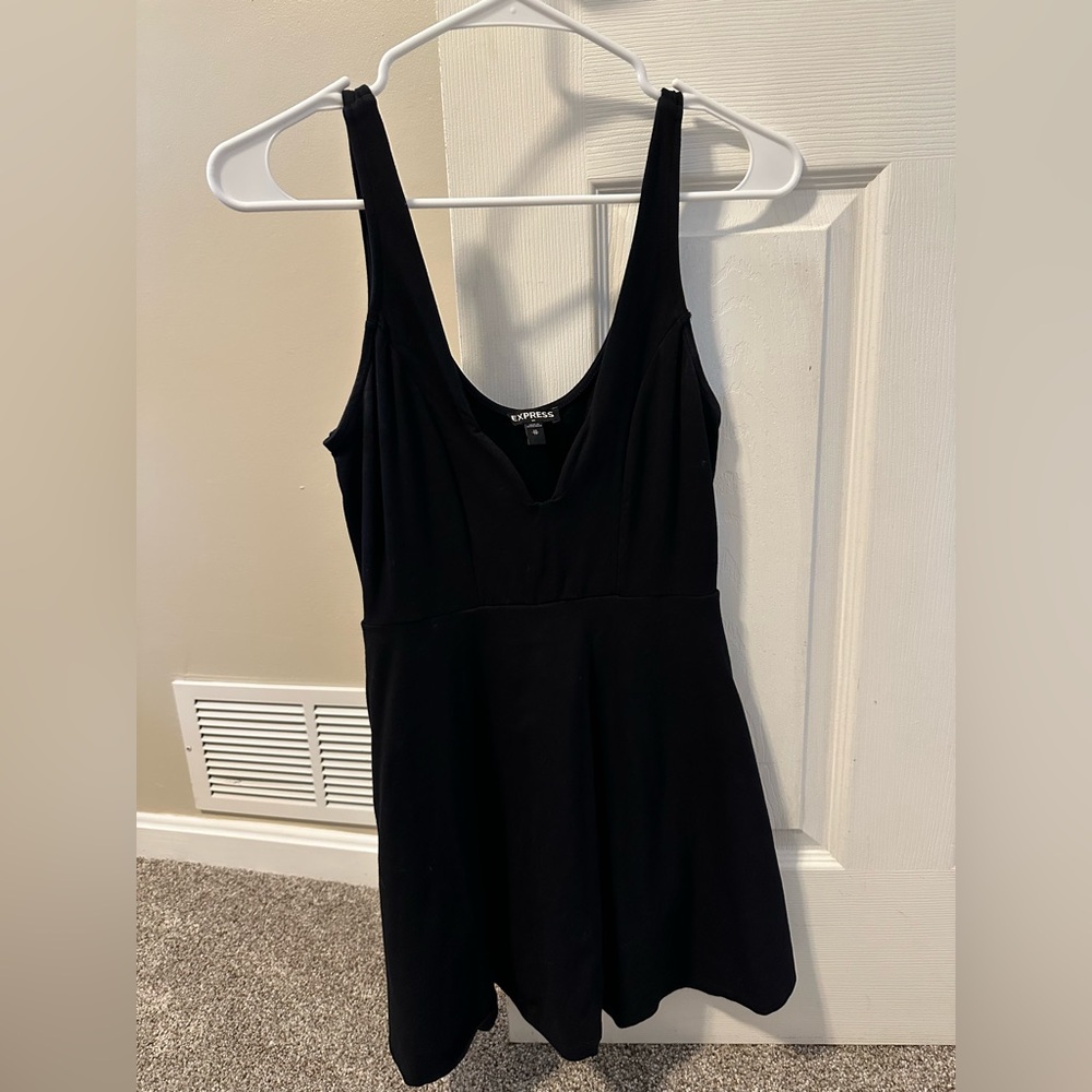 Express black Mini Dress with built in shorts size extra small